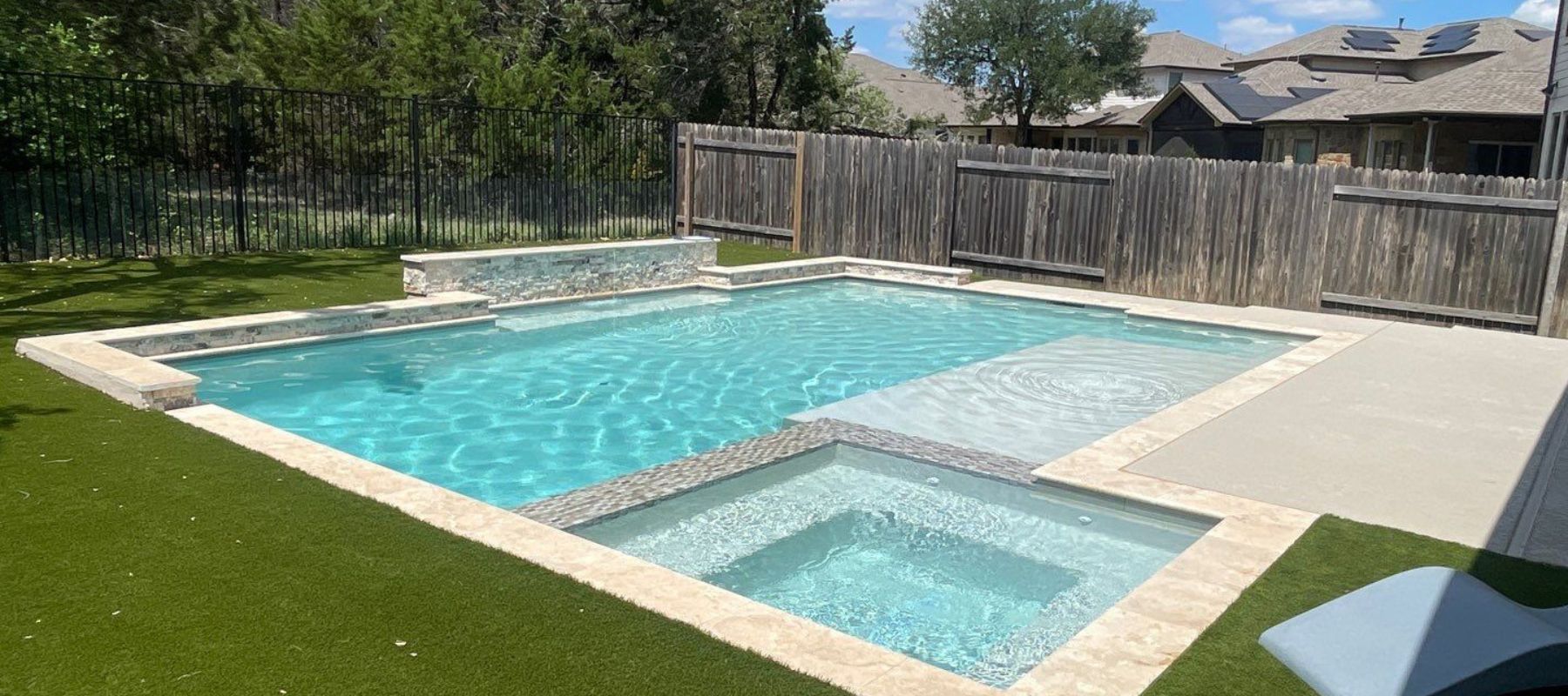 small rectangular swimming pool